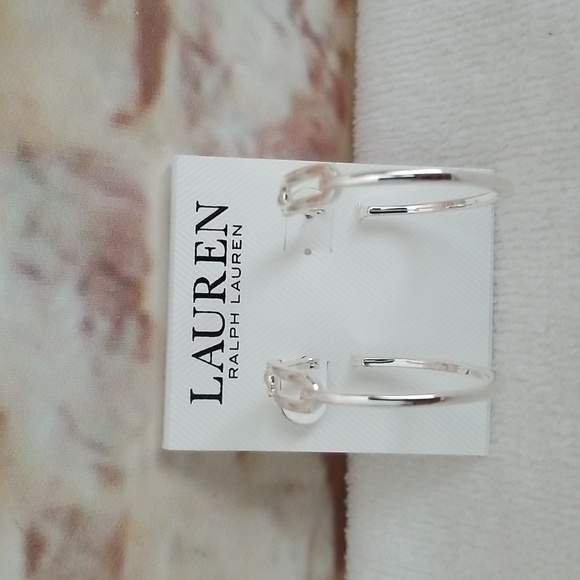 New Ralph Lauren Hoop Earrings - Picture 1 of 9